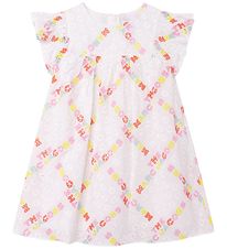 Little Marc Jacobs Jurk - De babydoll Dress - Hawaii - Wit/Pa