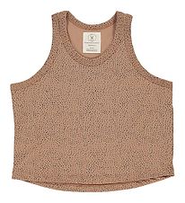 Gro top - Gyda - Warm Beige w. Dots