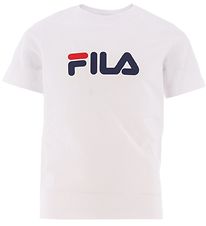 Fila T-Shirt - Solberg - Bright White av. Imprim