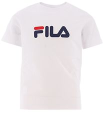 Fila Stuttermabolur - Solberg - Bright White M. Prentað