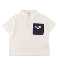 Fendi Polo - Valkoinen/Laivastonsininen