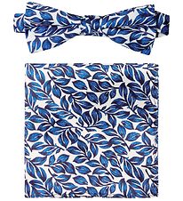 Grunt Noeud papillon av. Serviette de poche - Nos Leaf - Blue Fl