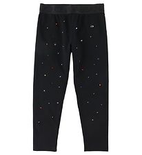 Dolce & Gabbana Leggings - Light - Sorte m. Strassstein