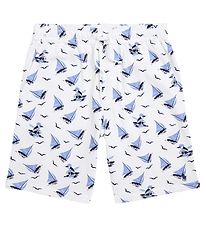 Polo Ralph Lauren Sweat Shorts - Classic - White/Blue w. Sailing