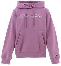 Champion Hoodie - Lila m. Logo