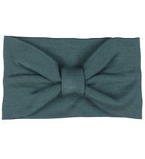 Voksi Headband - Wool - 2-layer - Sea Green w. Bow