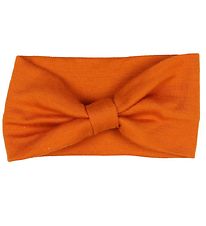 Voksi Hoofdband - Wol - 2-lag - Warm Oranje m. Vlinderdas