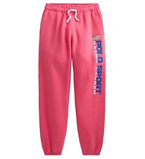 Polo Ralph Lauren Sweatpants - Polo Sport - Pink w. Print