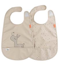 Done By Deer Bib - 2-Pack - Lalee - Sand