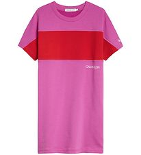 Calvin Klein Kleid - Colour Block - Lucky Pink/Rot