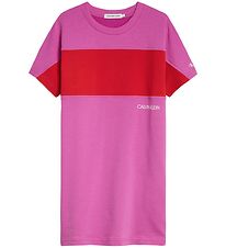 Calvin Klein Mekko - Colour Block - Lucky Vaaleanpunainen/Toim