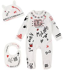 Dolce & Gabbana Geschenkbox - Strampler/Mtze/Babyltzchen - Tie