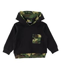 Dolce & Gabbana Hoodie - Reborn To Live - Svart/Camouflage