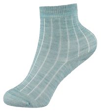 Joha Socks - Wool - Rib - Turquoise