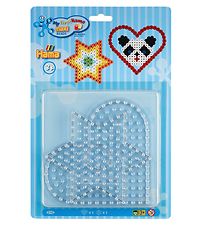 Hama Maxi Plaques pour perles - 2 pces - toile/Coeur