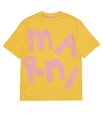 Marni T-paita - Keltainen, Vaaleanpunainen