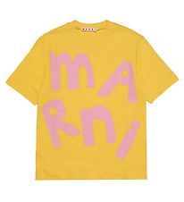 Marni T-Shirt - Gelb m. Rosa