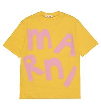 Marni T-shirt - Gul m. Rosa