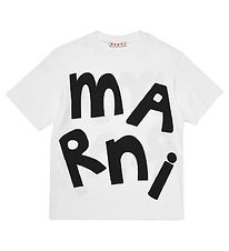 Marni T-Shirt - Blanc av. Noir