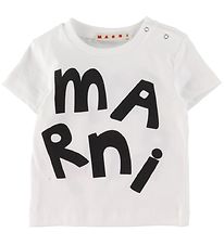 Marni T-Shirt - Weiß m. Schwarz