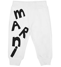 Marni Pantalon de Jogging - Blanc/Noir