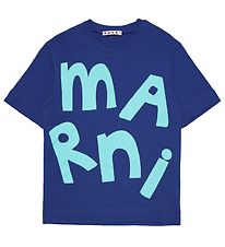 Marni T-Shirt - Blau m. Türkis