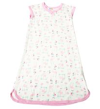 Joha Chemise de Nuit - Bambou - Blanc av. Flamingo