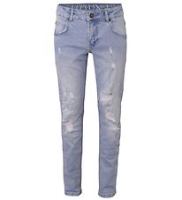 Hound Jeans - Straight med hål - Light Denim