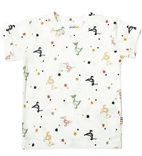 Joha T-Shirt - Bamboe - Wit m. Pelikanen