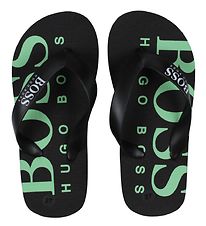 BOSS Flip Flops - Essential - Black/Green