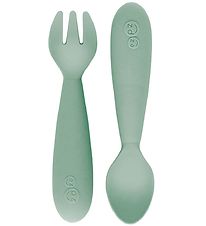EzPz Cutlery - 2-Pack - Silicone - Dusty Green