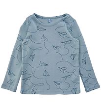 Soft Gallery Blouse - SGBaby Bella - Paper Plane - Dusty Blue