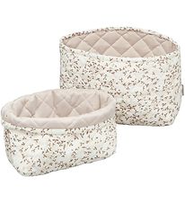 Cam Cam Frvaringskorg - 2-pack - 24/20 cm - Quilted - Lierre/Al