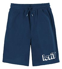 Levis Collegeshortsit - Kiinteist Blue, Tulosta