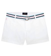 Polo Ralph Lauren Shorts - Classic - White w. Belt