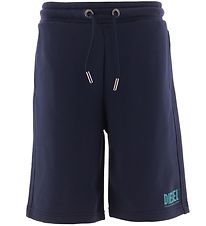 Diesel Sweat Shorts - Pcrown - Navy