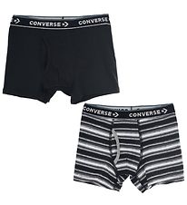 Converse Boxers - 2 Pack - Noir/Gris  Rayures