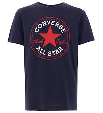 Converse T-Shirt - Obsidiaan/glazuur rood