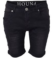 Hound Stuttbuxur - Straight - Black Denim