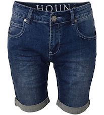 Hound Stuttbuxur - Straight - Blue Denim