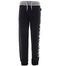 Napapijri Sweatpants - Black w. White/Grey