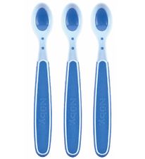 Nuby Temperature Sensitive Spoons - 3-Pack - Blue