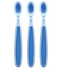 Nuby temperaturkänsliga skedar - 3-pack - Blå