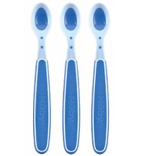 Nuby Temperatuurgevoelige Lepels - 3-pack - Blauw