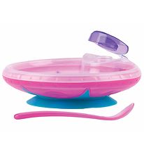 Nuby Warmhoudschaal m. Lepel - Roze