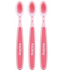 Nuby Temperatuurgevoelige Lepels - 3-pack - Roze