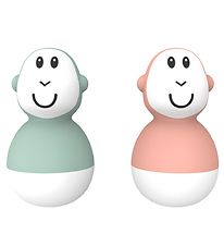 Matchstick Monkey Bath Toy - Wobblers - Green/Pink