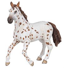 Papo Bruin Appaloosa Paard - l: 13 cm
