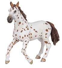 Papo Marron Cheval Appaloosa - l: 13 cm