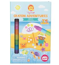 Tiger Tribe Colouring Set - Crayon Adventures - Beach